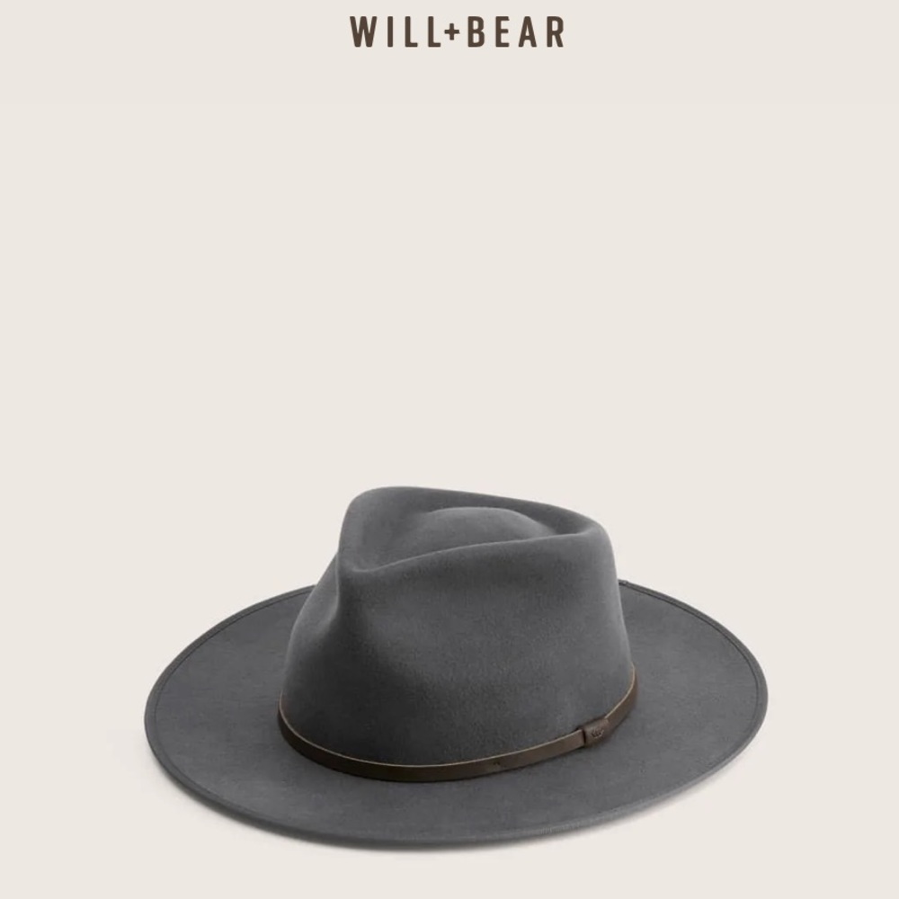 Will + Bear Calloway Australia wool hat, in color AsH, size medium, NWT